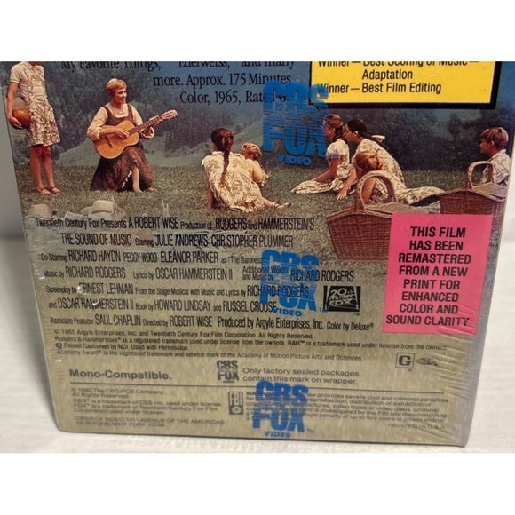The Sound Of Music Silver Anniversary VHS Collectors Edition Rodgers & Hammerste - Picture 6 of 8